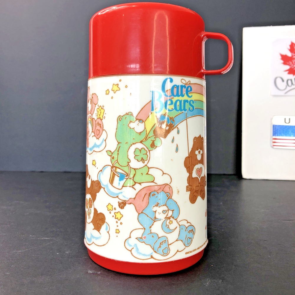 Vtg. Care Bears 80’s Collectable 6.5” Aladdin 8 Oz. Capacity Thermos USA